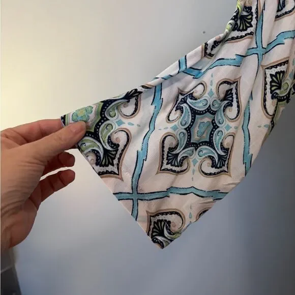 NWT Chico’s Blue and green tunic top size 3/xlarge 100% rayon breezy summer - Picture 3 of 8